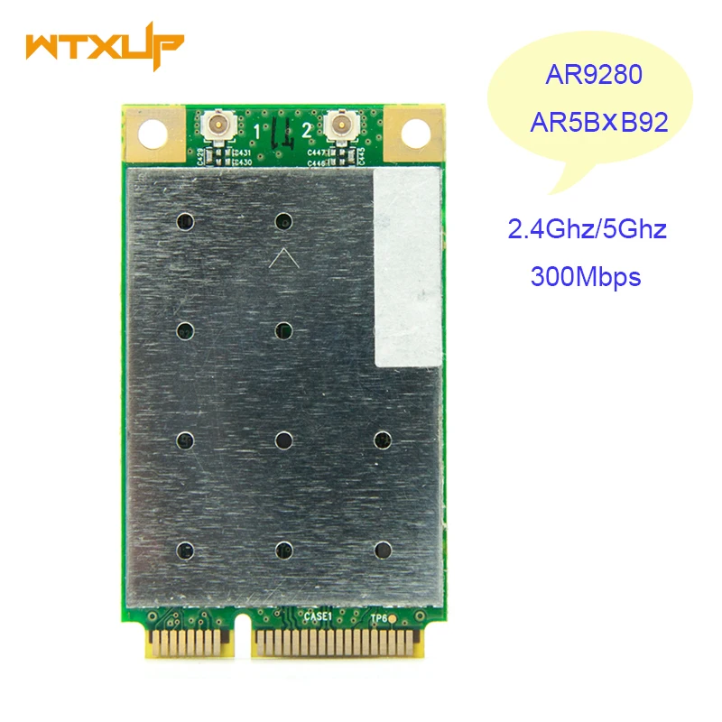 AR9280 AR5BXB92 MINI PCIE 5G Двухдиапазонная беспроводная сетевая карта для WIN10 LINUX MAC OS Free