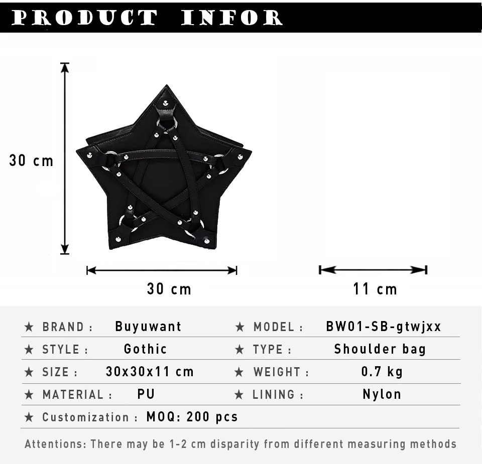 Buyuwant Готический мешок женская сумка на плечо роскошные сумки женские сумки дизайнерские женские сумки-мессенджеры BW01-SB-gtwjxx