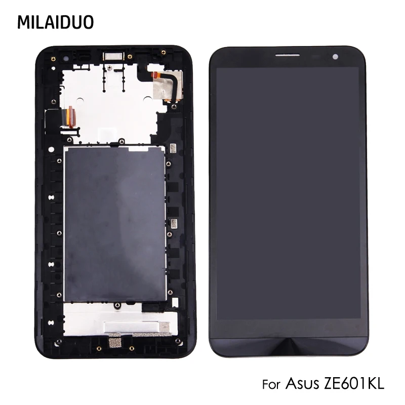 

LCD Display For Asus ZenFone 2 Laser ZE601KL ZE 601KL Z011D Touch Screen Digitizer Assembly Replacement Black No/with Frame 6''