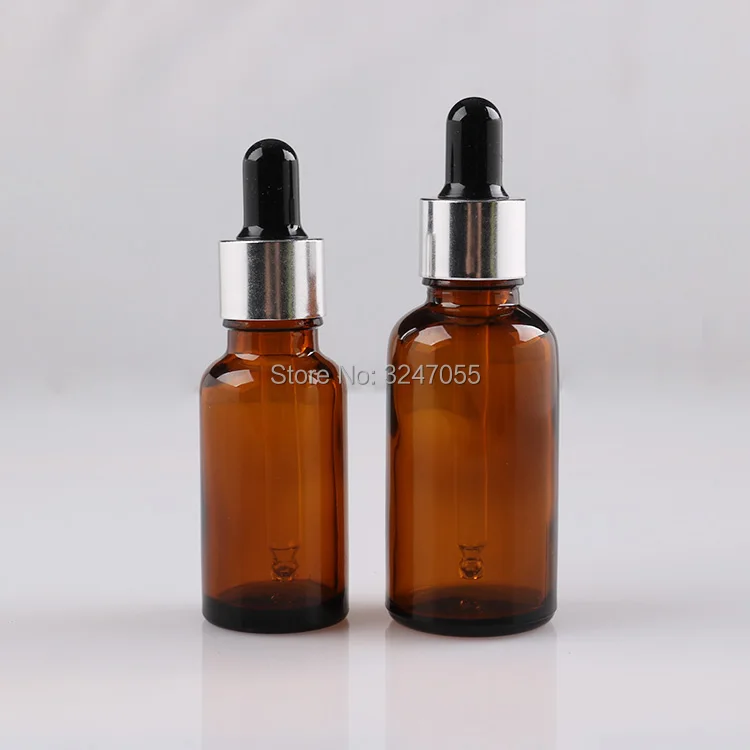 Пустые стеклянные коричневые капельницы 5ml10ml15ml20ml30ml50ml100ml для эфирного масла