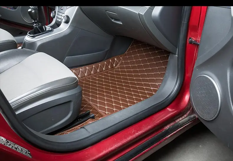 Lsrtw2017 волоконный кожаный автомобильный коврик для chevrolet cruze