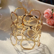 Лидер продаж, популярные мужские браслеты в стиле панк с металлическим отверстием 0ut, браслеты-манжеты для женщин и мужчин, лучший подарок