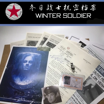 

Marvel The Avengers Winter Soldier Bucky Stucky Paper Document file Folder collection Strap Limited N