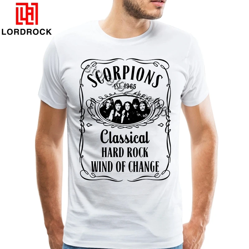 Vintage Scorpions T Shirt Men s Hard Rock Band Tees 