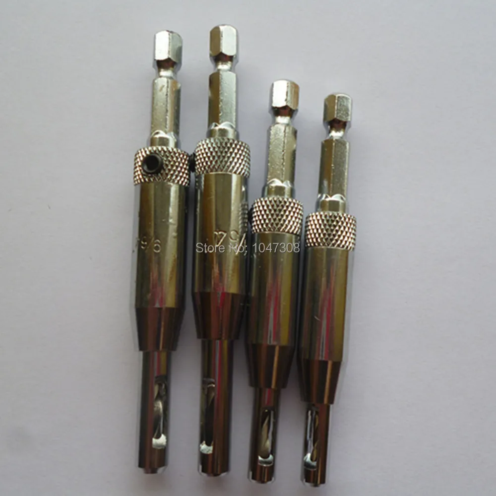 High Speed Steel HSS Drill Bit Set Self Centering Hinge Door Cabinet