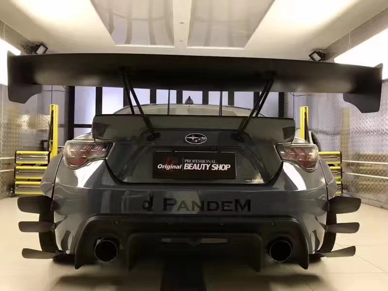 

13- FT86 GT86 FRS BRZ RB ROCKET BUNNY VER.3 STYLE REAR BUMPER CANARD UNPAINTED FRP FIBERGLASS