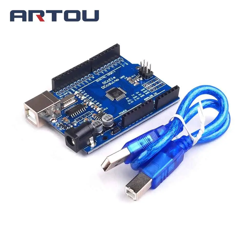 

UNO R3 MEGA328P CH340 CH340G Development Board CH340G+MEGA328P Compatible for UNO R3 with Cable