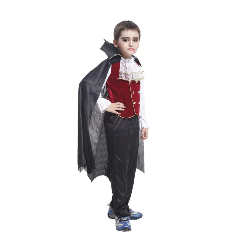 Детская одежда с рисунком из аниме вампира Семейные костюмы Детский костюм на Хэллоуин мальчиков вампира принц Косплэй карнавальный вечерние косплейный фантазийный