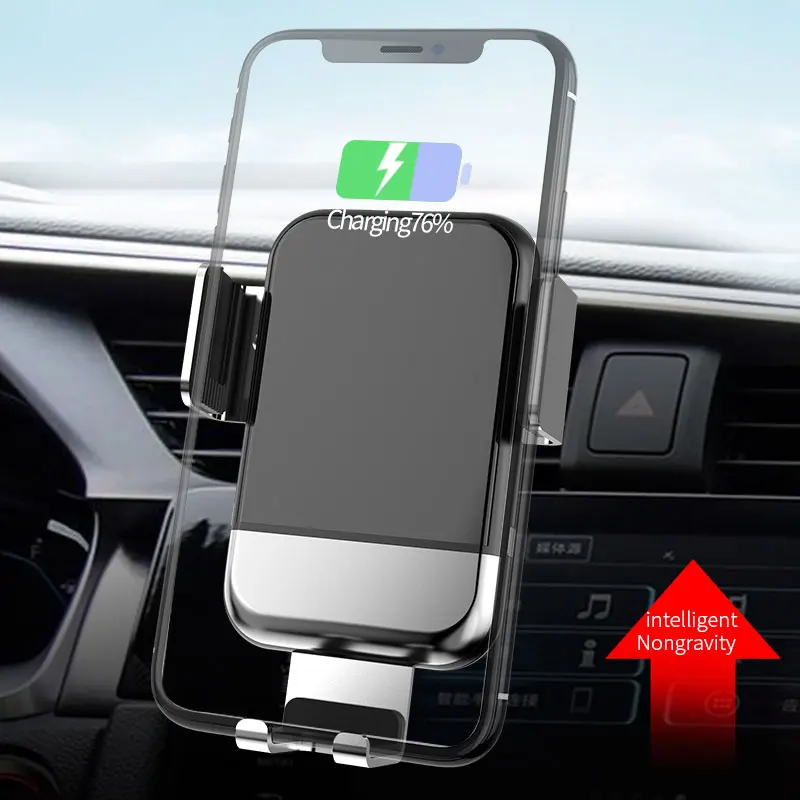 Car Qi Wireless Charger For iPhone X Max XS 8 10w Fast Wirless Charging Wireless Car Charger For Xiaomi Redmi Note 7 Samsung S10