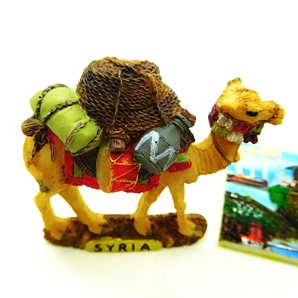 

Lychee Life Syria Fridge Magnets 3D Camel Refrigerator Magnetic Sticker Home Decoration Travel Souvenirs