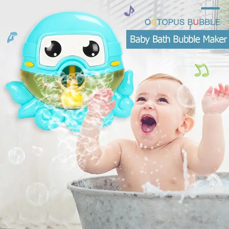 Электрический Краб пузырь машина ванна пузырь чайник светильник музыка детское мыло для ванной машина игрушка плавательный игрушка воздуходувка вода забава для детей