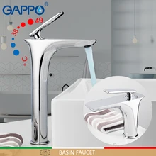 GAPPO Basin faucets bathroom thermostatic waterfall sink faucet mixer thermostatic mixers water tap bathroom faucet griferia kemaidi bathroom basin faucet luxury sense faucets oil rubber brushed waterfall mixer single handle hole sink mixers tap new