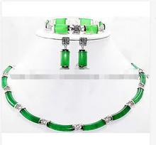 Замечательный слово камень довольно зеленый камень ссылку Цепочки и ожерелья браслет серьги добавить, чтобы посмотреть список женские серебряные украшения