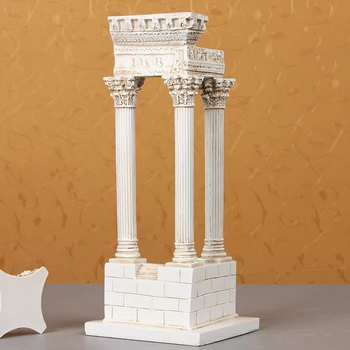 

Europe Creative resin Ancient roman architectural model statue home decor crafts room decoration objects study office ornaments
