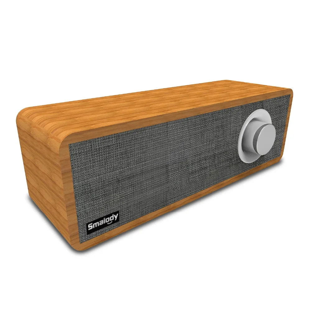 

GDLYL SL50 Wireless Bluetooth Speaker 8W Portable Wooden Soundbar Strong Bass Sound Box Stereo Music Subwoofer Support Bluetooth