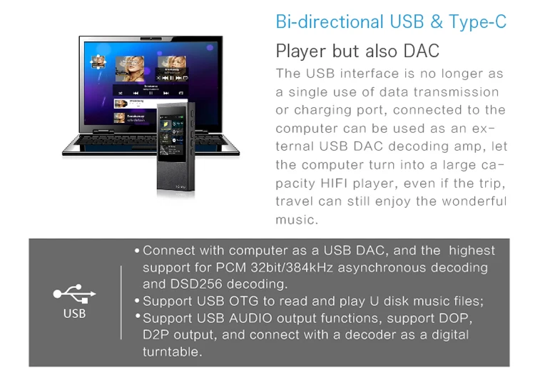 XDuoo X20 DSD Hi-Fi Bluetooth 4.1 Jogador