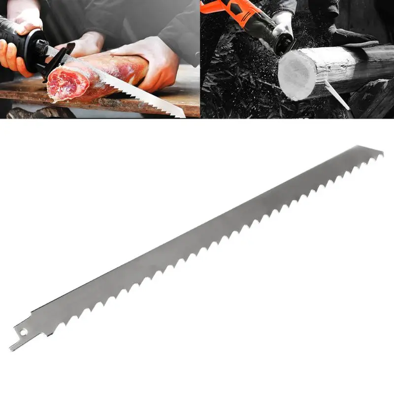 

Stainless Steel 300mm Reciprocating Power Saw Blade With Thick Tooth Effective For Cutting Wood Woodworking Tool Accessories