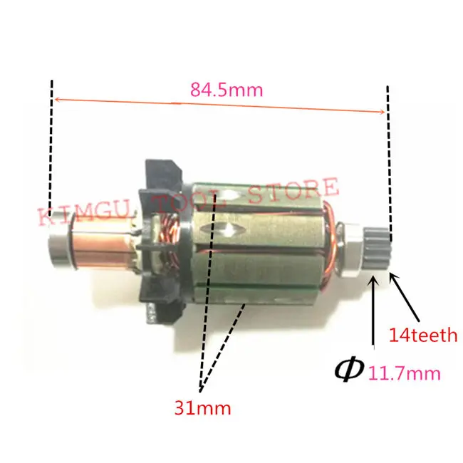 Ротором 619301-1 DC18V для MAKITA 619496-0 DDF458Z DF458D DDF458RFE DHP458 BHP458 DDF458 BDF458 BDF458RFE BDF458Z дрель