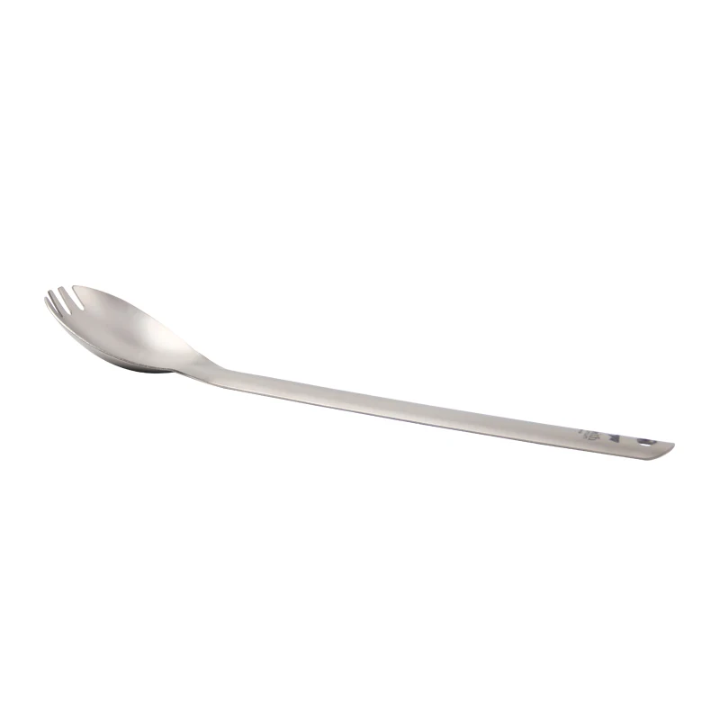 Keith 2 en 1 Tenedor de titanio cuchara larga tenedor 20g Camping cubiertos al aire libre vajilla modo Ti5319