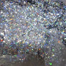 2 мм серебро и золото голографический блеск лазерный Блеск порошок полиэстер тонкий с голографическим блеском ногти рукоделие ювелирные изделия