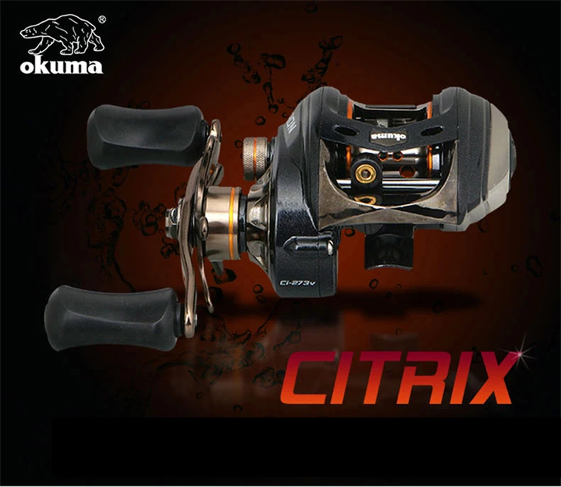 Okuma ci-273v/vlx 8 вал падение круглый Приманка колеса Рыболовная катушка