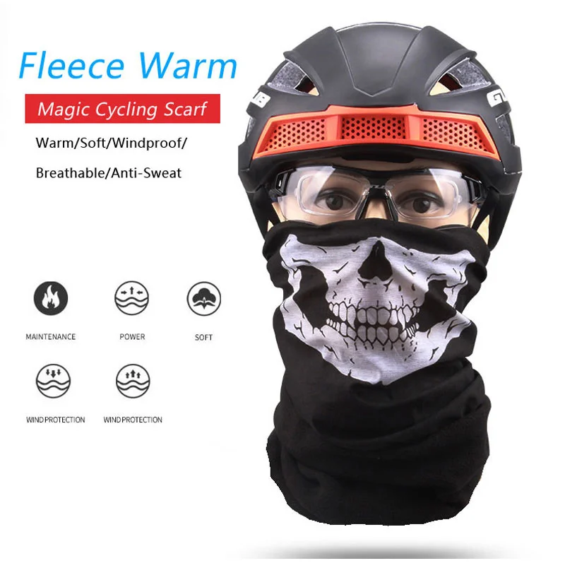 Зимняя велосипедная Лыжная маска, флисовая страйкбольная теплая маска для лица, маска с капюшоном для защиты велосипеда, на открытом воздухе, для рыбалки, походов, тренировочный чехол для мужчин и женщин