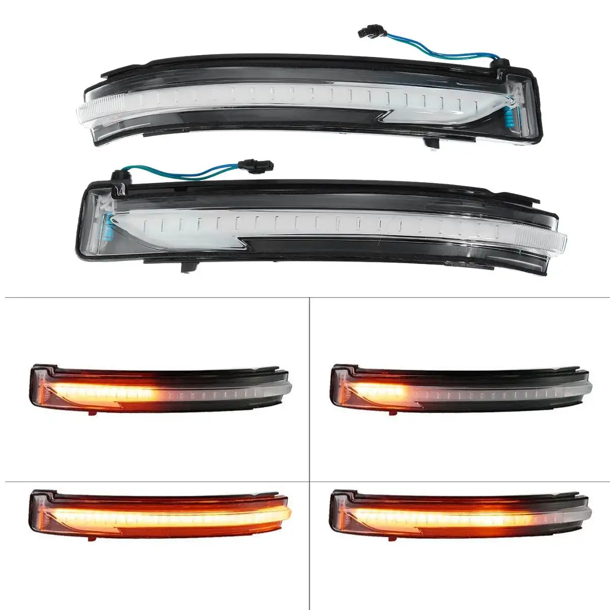  Car LED Turn Signal Light for Nissan X-Trail Rogue Qashqai Murano Navara NP300 Juke Pathfinder Rear - 4000234588420