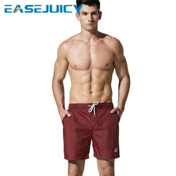 

New Men's bathing suit board shorts hawaiian bermudas quick dry swimwear joggers plavky briefs swimsuit beach shorts mesh