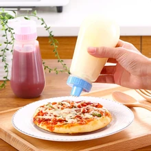 260 мл масло выдавливаемая бутылочка для смесей приправа Sause пластиковая бутылка для меда 3 отверстия варенья томатная банка салат инструмент для кухни