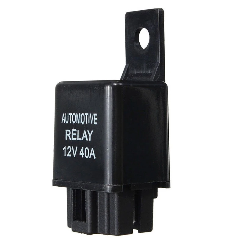 1x12 V 40A 40 AMP принадлежности для автомобиля фургон велосипед 4 Pin SPST реле сигнализации черный