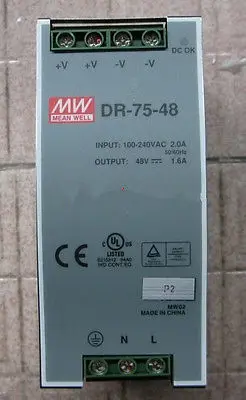 

DHL/EMS 1PC Meanwell Switching Power Supply DR-75-48 48V 1.6A
