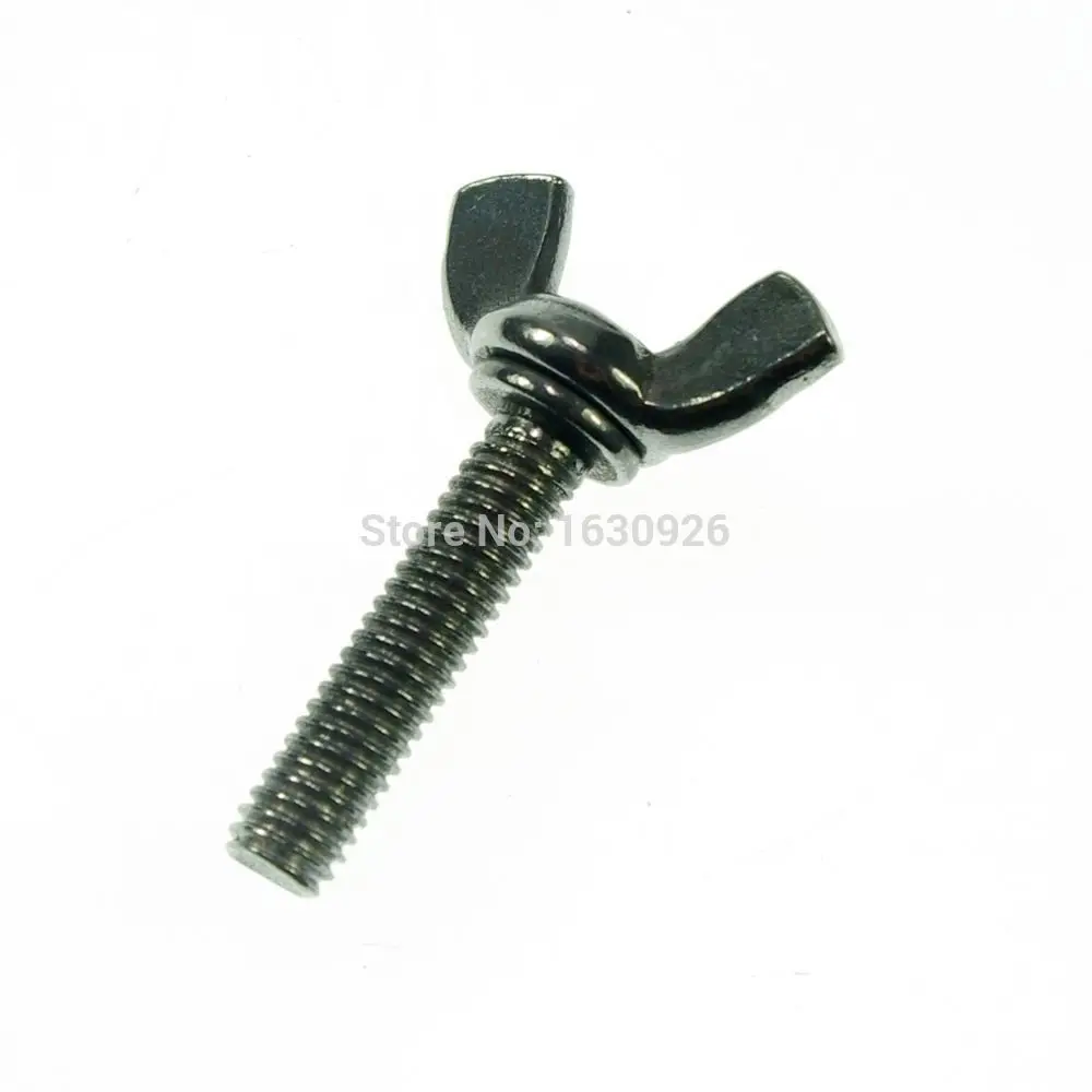 

Free shipping 10 pieces Metic M4x25mm 0.7mm Pitch Wing Bolt Butterfly Bolt Screws Freeship