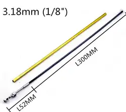 Радиоуправляемая модель лодки 3.18 мм 1/8 "гибкий Интегральные мягкий Валы с Медь втулка вала для щеток Electri модель лодки запасной Запчасти