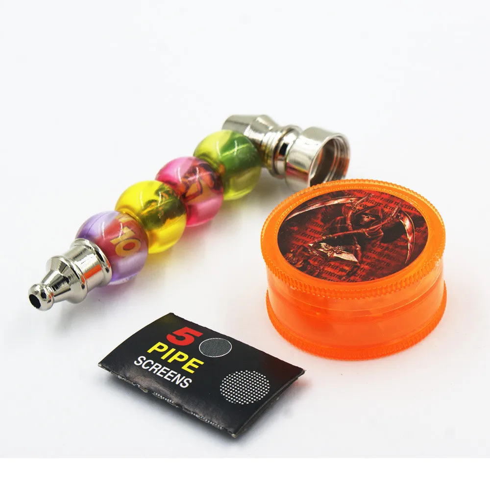 

1PC Pipe+1PC Tobacco+1PC Mesh Pocket Pipe Smoking Herb/weeds/ Pipe Tobacco Pipe With Grinder Mesh Filter New