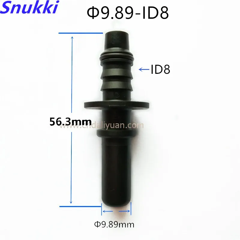 

9.89mm ID8 universal general Fuel line quick connector plastic black color male connector 5pcs a lot