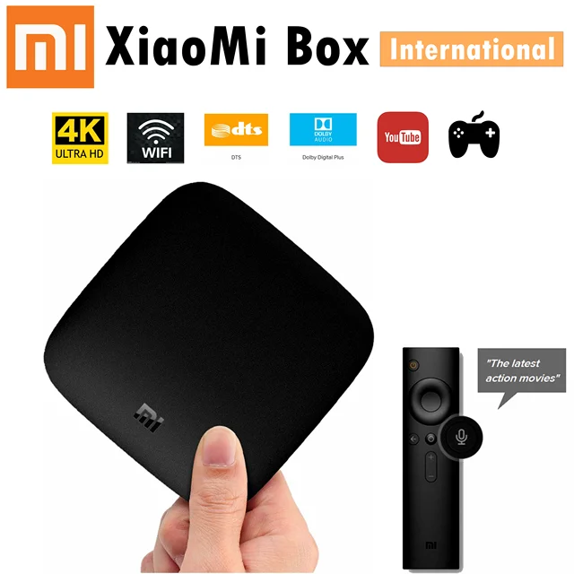 [INTERNATION VERSION]Xiaomi MI BOX Android 6.0 Smart Set top TV Box 4K Quad Core WIFI Sling TV