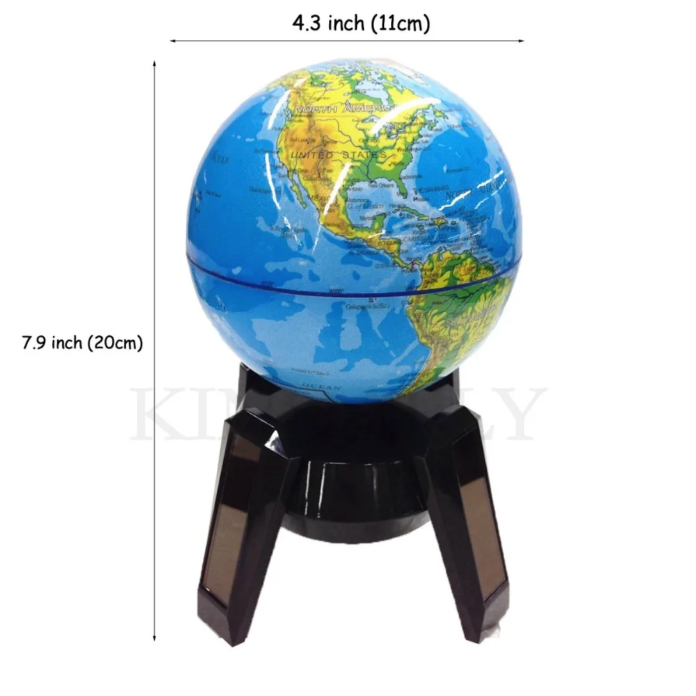 KINDAFLY Solar Rotary Globe Verlichte Wereldbol voor Kids Met Stand ... KINDAFLY Solar Rotary Globe Verlichte Wereldbol voor Kids Met Stand ...