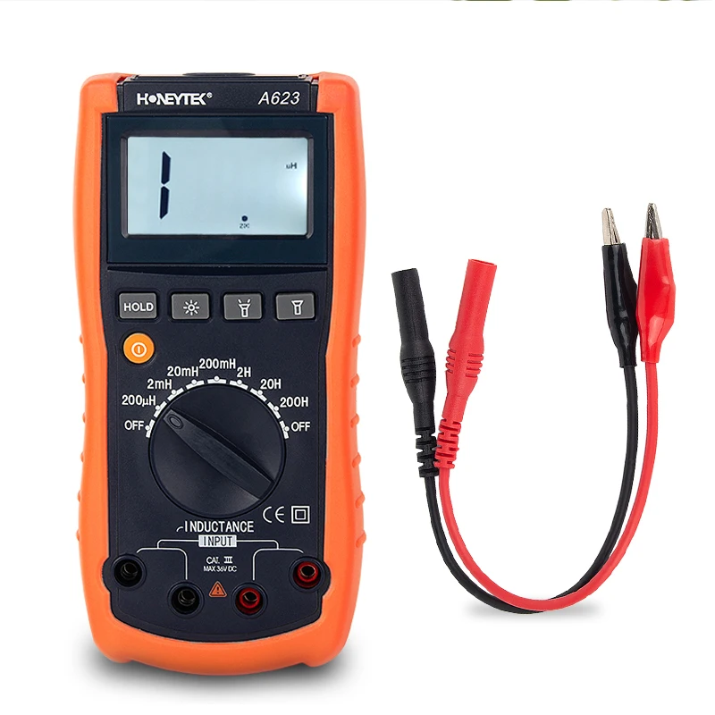 

Multimeters Inductance Meter Digital Display Tester Feelers For Tester Cable Tip Set Of Probes Multi-tester LCD Backlight