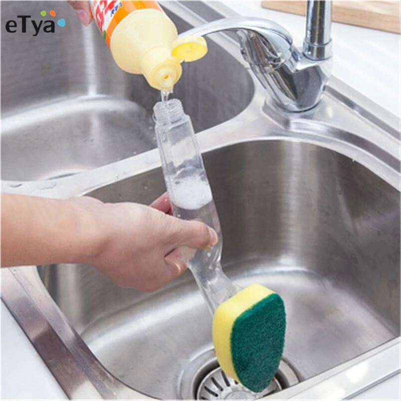 

Kitchen Multifunctional Washing Brush kitchen Cleaning Tools Handheld Cleaning Brush for Bathroom Toile and Tub Brush Rags