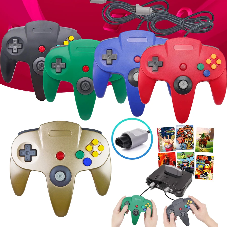 Супер nintendo 64 NAND N64 игровой контроллер проводной геймпад USB джойстик для консоль