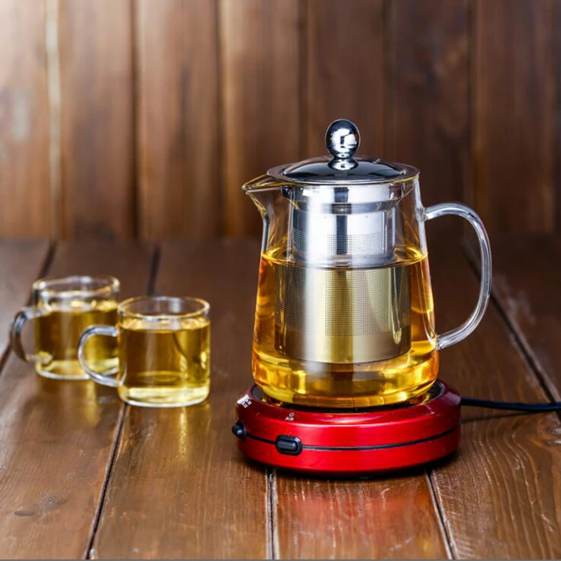 Heat Resistance Glass Teapot(380,550,750,950ml ) With Stainless Steel