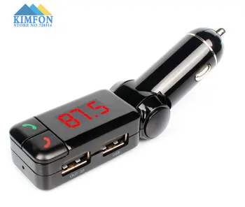 

100Pcs/Lot BC06 LCD Bluetooth Car Kit MP3 FM Transmitter SD USB Charger Handsfree for iPhone & android