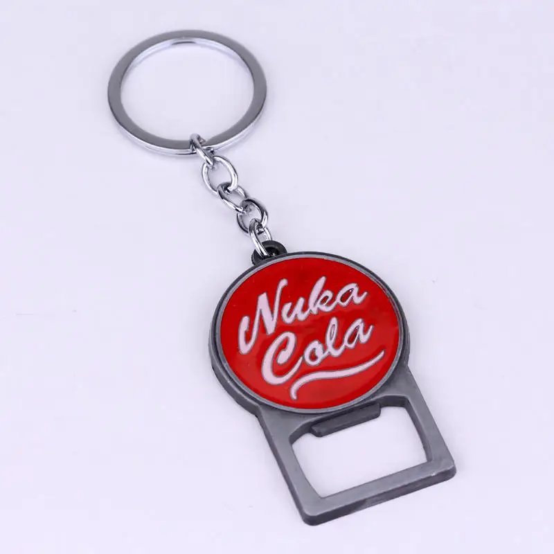 Серия игр Nuka Cola, красный брелок, персональный автомобильный брелок, брелок для бутылки, брелок для женщин и мужчин, уникальный подарок на день Святого Валентина