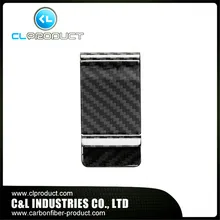 2016 Promotion Real Carbon Fiber Money Clip Glossy – Genuine 3K Twill- Credit Card Business Wallet