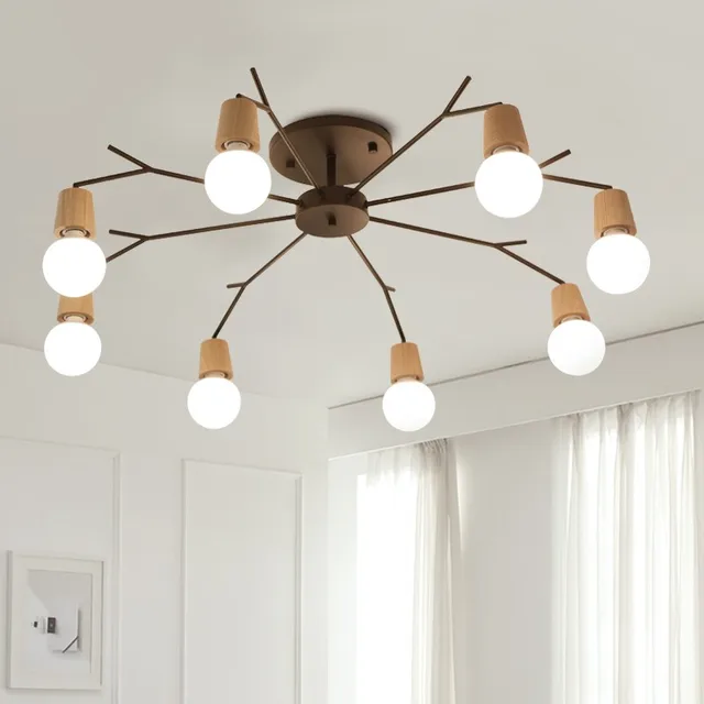 Best Offers Nordic Wooden Modern LED ceiling Light For home Living Room Bedroom Ceiling Lamp Luminaire Lampara Techo