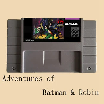 

Adventures of Batman Robin 16 bit Big Gray Game Card For NTSC Game Player 10pcs/lot