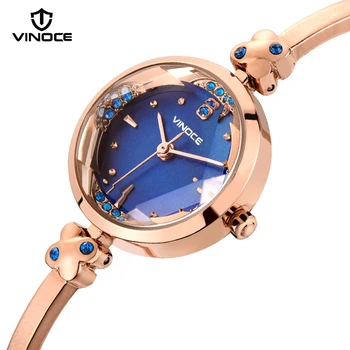 

VINOCE Brand Fashion Watch Women Luxury Gold Bracelet Watches Women Clock Relogio Masculino 2019 New Thin Lady Dress Watch #9660