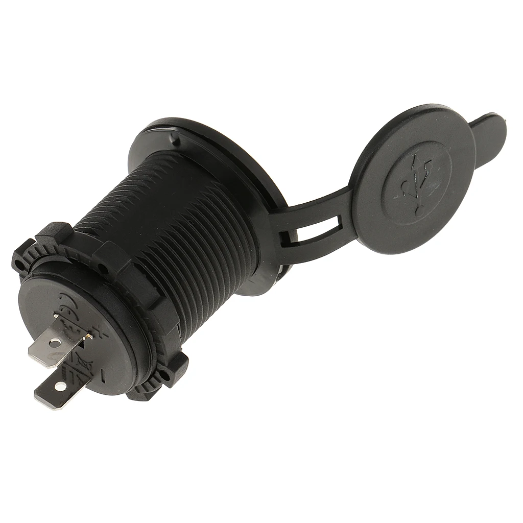 

Boat Car Waterproof Twin USB Charger Socket Outlet DC 12V 4.2A Panel Mount