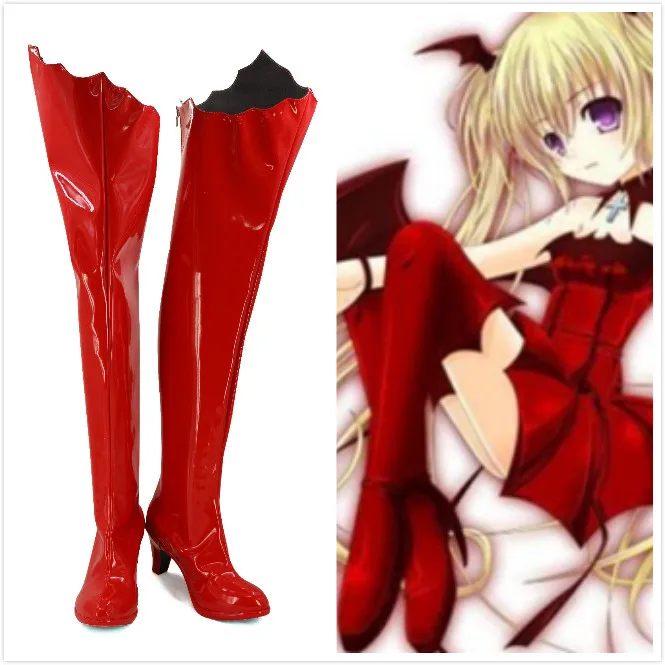 Высокое качество Аниме Shugo Chara обувь для костюмированной вечеринки ботинки Tsukiyomi