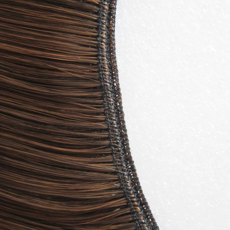 22inches 50g Invisible Wire No Clips in Hair Extensions Secret Fish Line Hairpieces Silky Straight real natural Synthetic